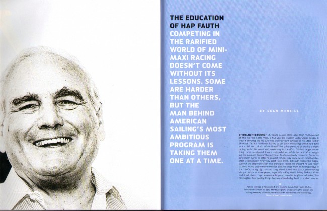 Sailing World September October 2014: "The Education of Hap Fauth" 