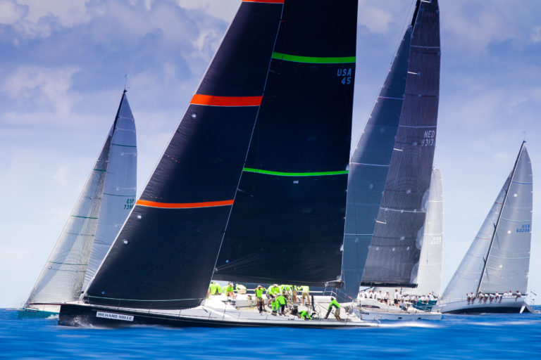 Bella Mente Racing during the 2015 Les Voiles de St. Barth (Photo Credit: Christophe Jouany) 